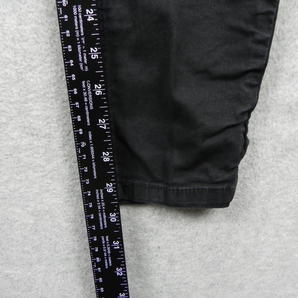 Zara Pants Mens 29x30 Slim Fit Chino Casual Stretch Flex Flat Front Black - Picture 7 of 9